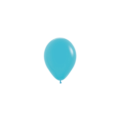 Matte Caribbean Blue 12cm Round Balloon 20pk