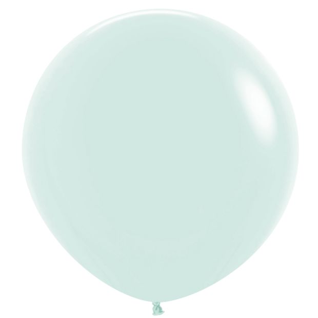 Matte Pastel Green 90cm Round Balloons 1pk