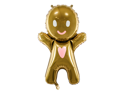 PD Foil Balloon Gingerbread Man 1pkt 67x97CM