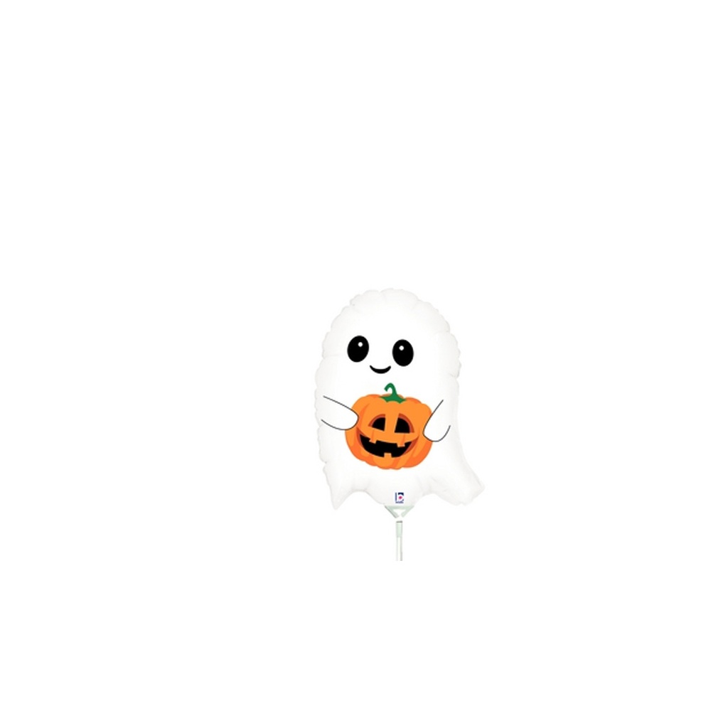 Cute Lil Ghost Mini Shape Foil Balloon 14” 1pk
