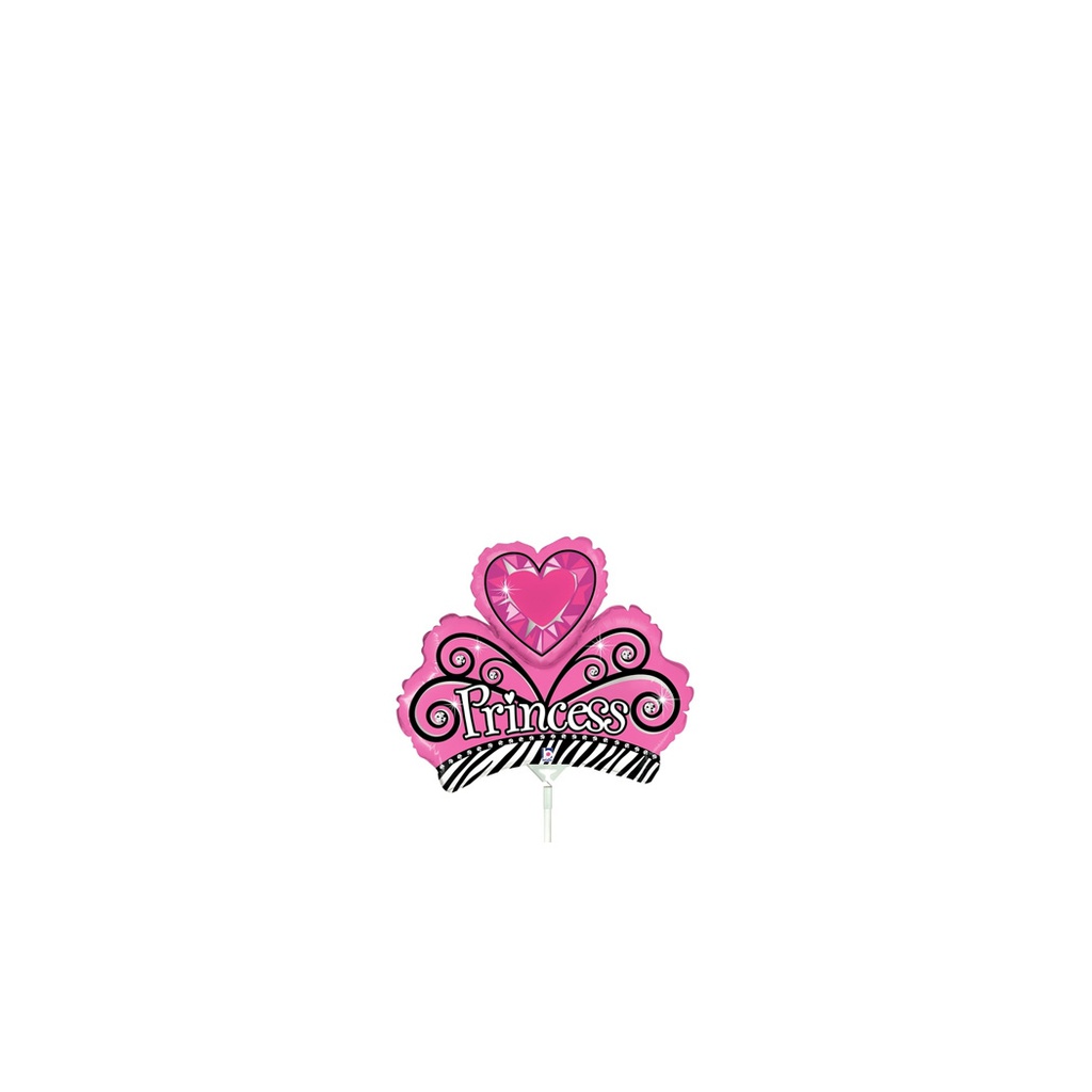 Princess Tiara Mini Shape Foil Balloon 14” 1pk