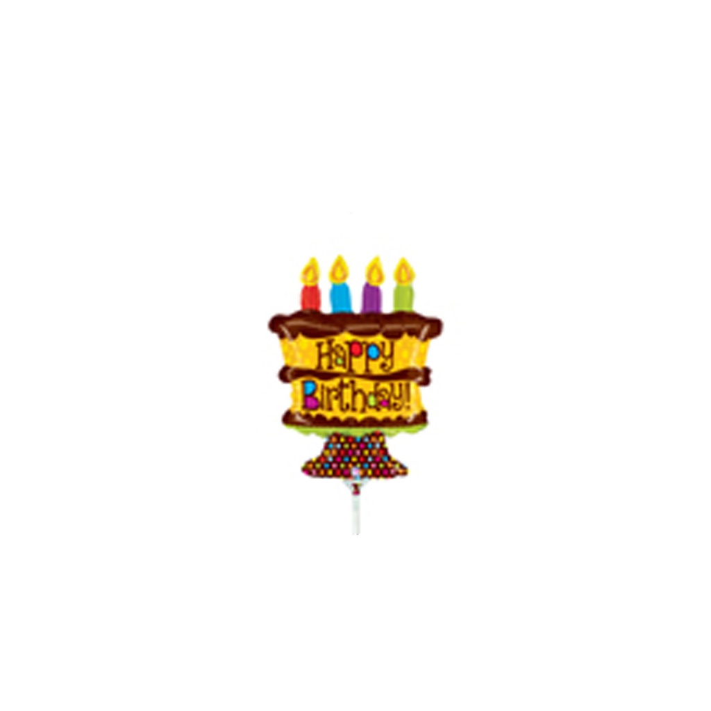 Birthday Cake Mini Shape Foil Balloon 14” 1pk