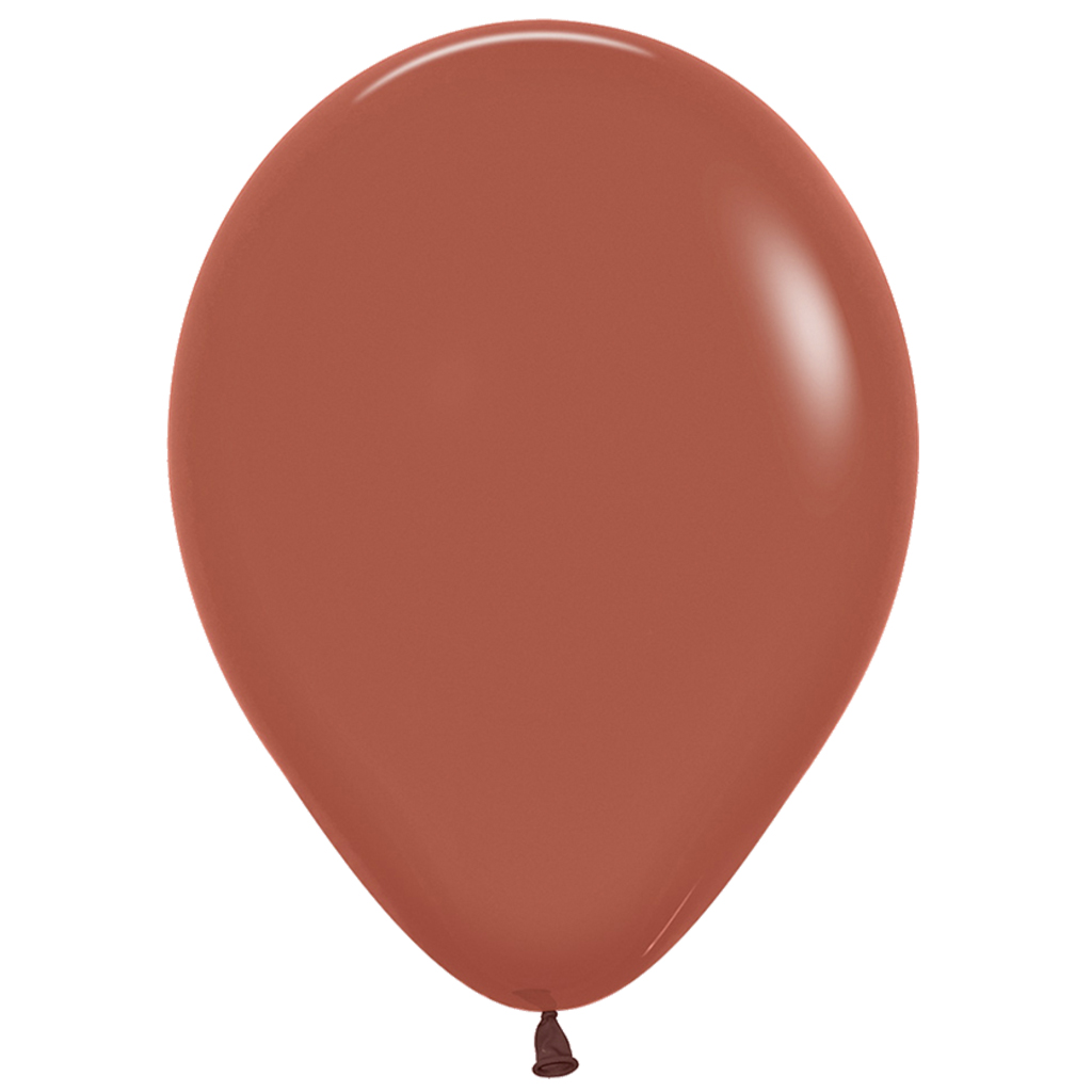 Matte Terracotta 30cm Round Balloon 18pk