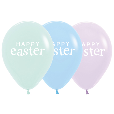 FS Happy Easter Matte Pastel Assorted 30cm 1S White Ink 50pk (copy)