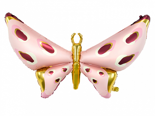 PD Foil Balloon Pink Butterfly 1pkt 120x87cm