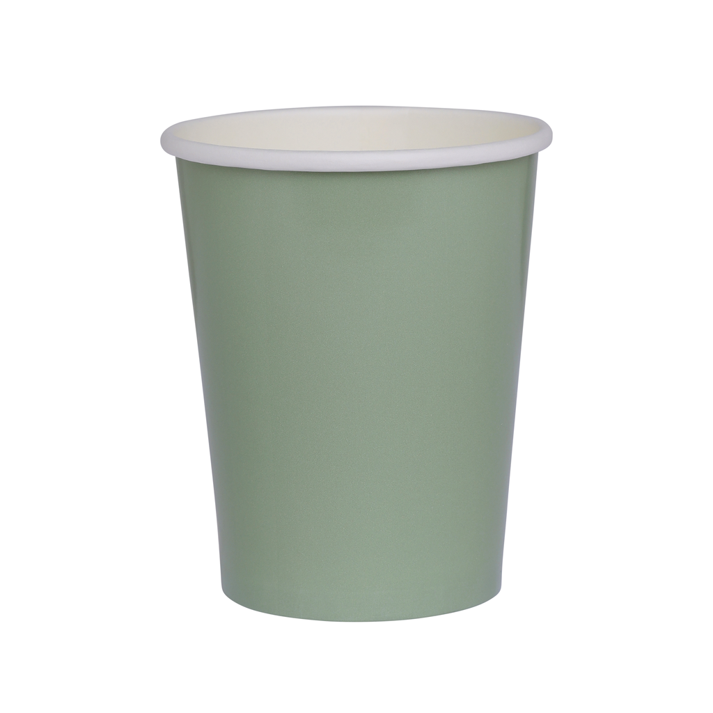 FS Paper Cup Eucalyptus 260ml 10pk (D)