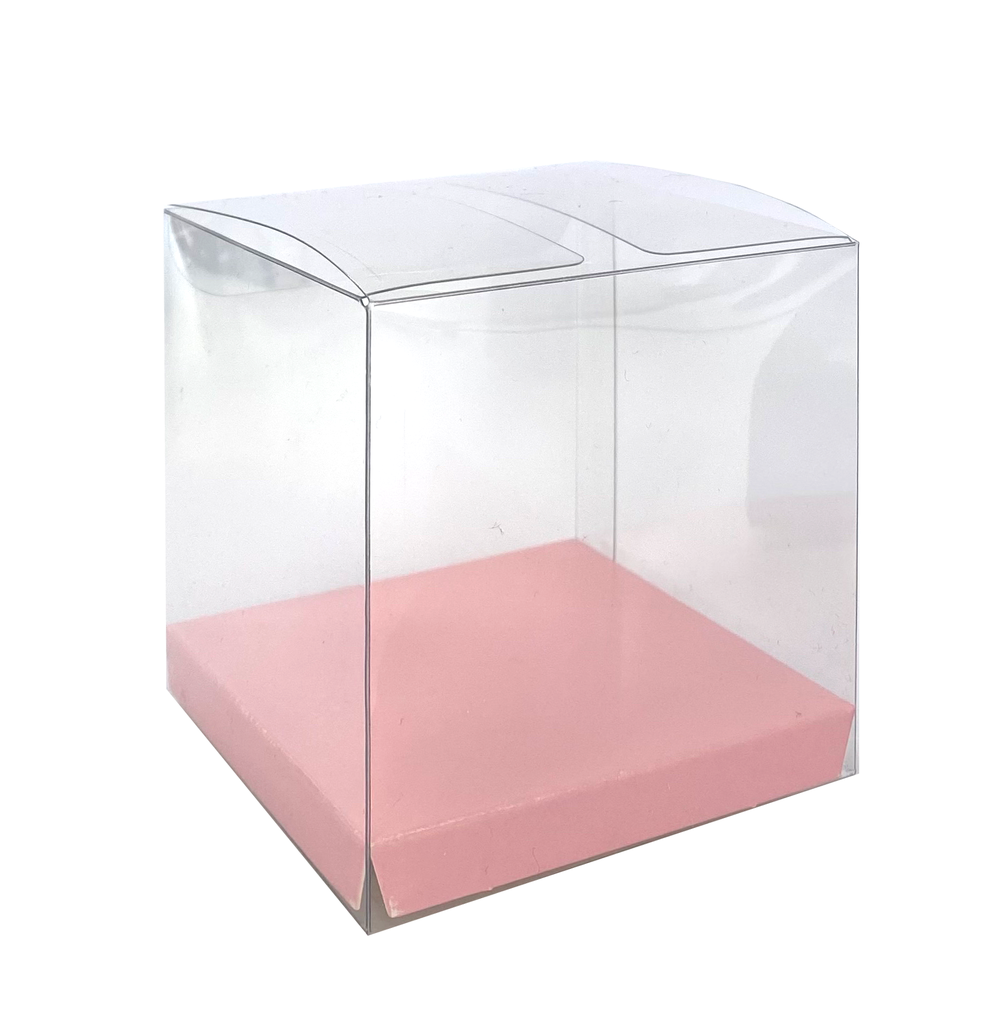 FS Clear Favour Box Pastel Pink 10pk