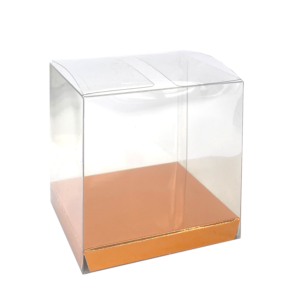 FS Clear Favour Box Met Rose Gold 10pk