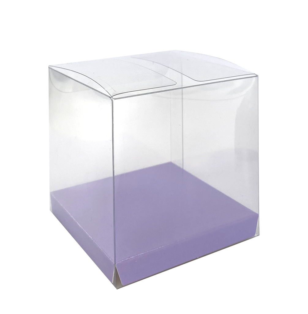 FS Clear Favour Box Pastel Lilac 10pk