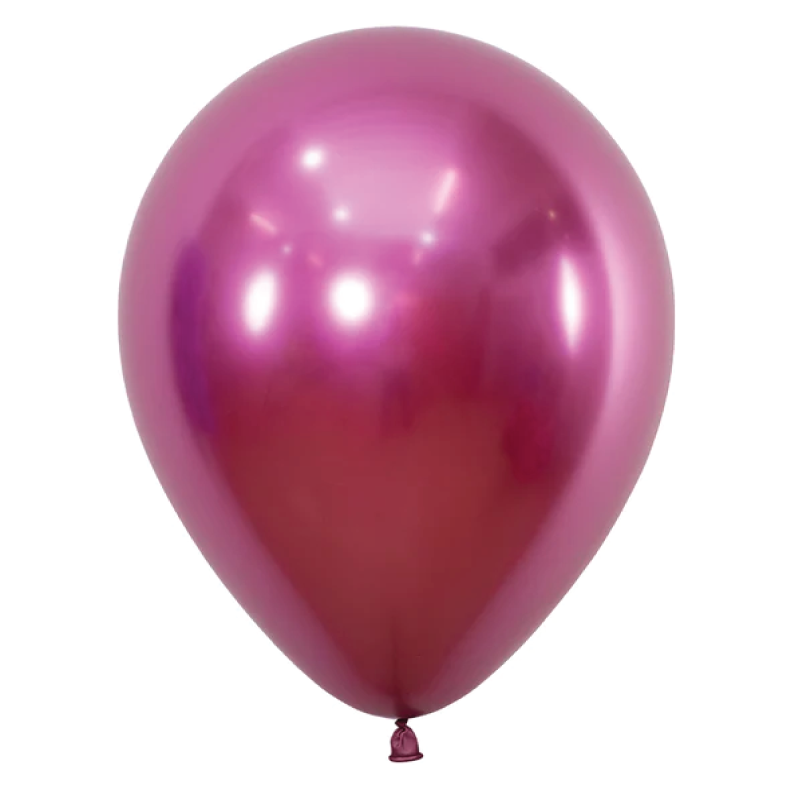 Reflex Fuchsia 30cm Round Balloon 18pk