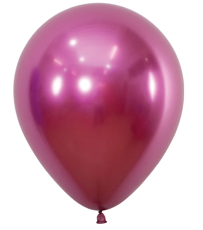 Reflex Fuchsia 45cm  Round Balloon 25pk