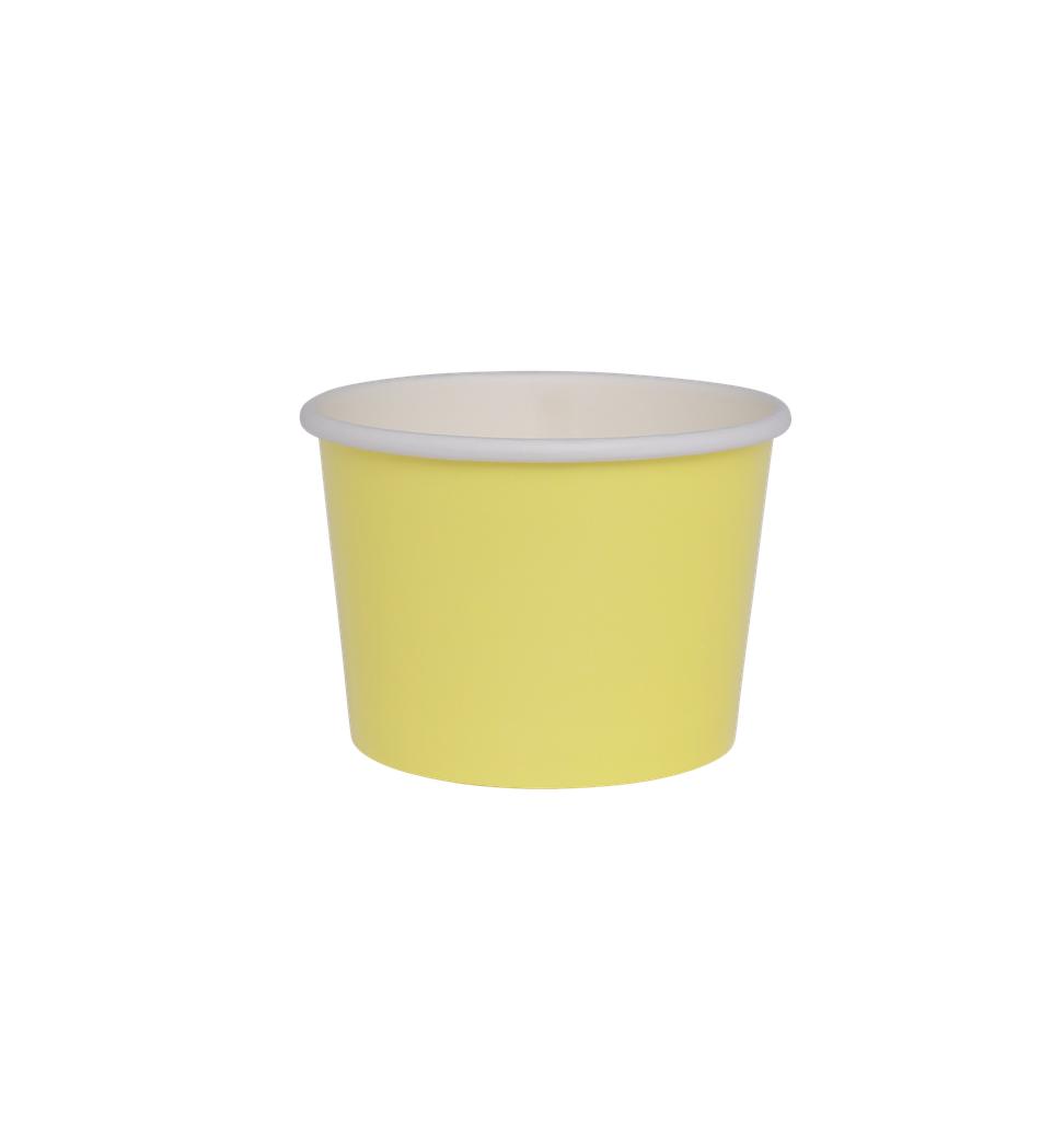 FS Paper Gelato Cup Pastel Yellow 10pk