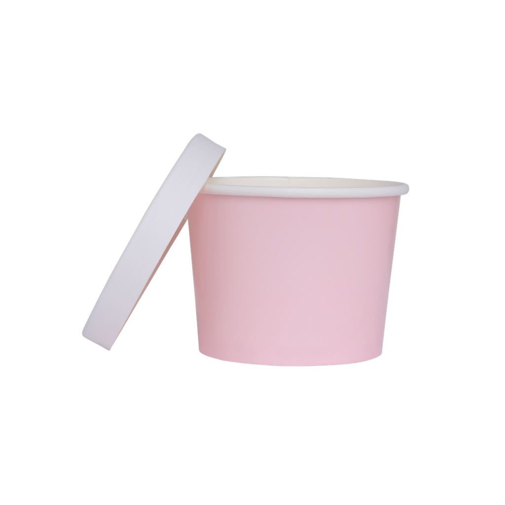 FS Paper Luxe Tub w/ Lid Pastel Pink 5pk