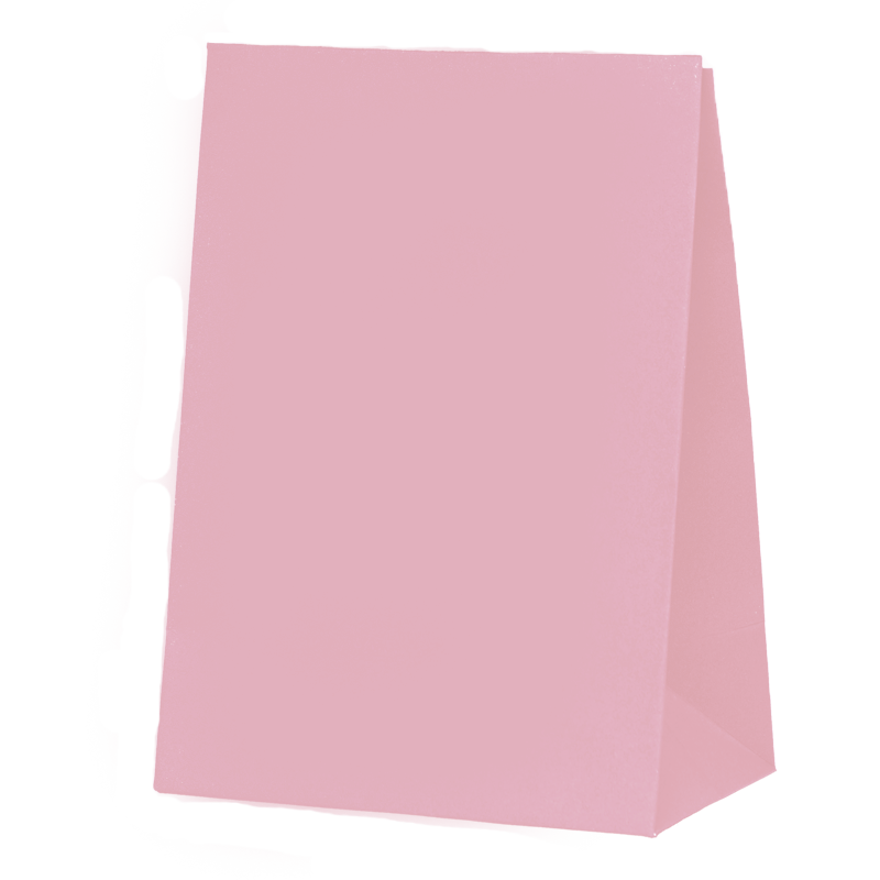 FS Paper Party Bag Pastel Pink 10pk