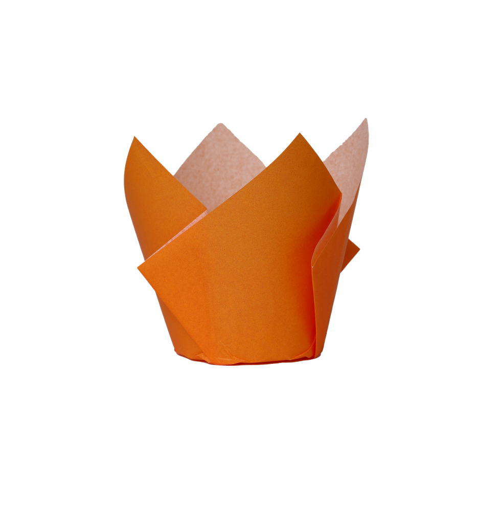 FS Tulip Cupcake Case Tangerine 20pk