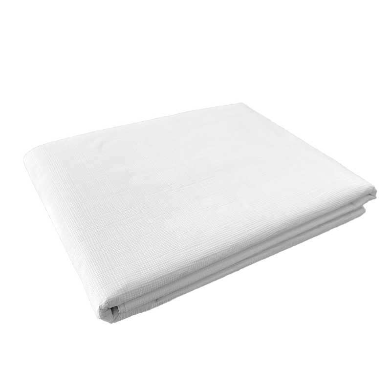 FS Paper Luxe Rect Tablecover 2.7m White