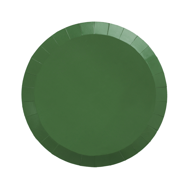 FS Paper Round Snack Plate 7&quot; Sage Green 20pk 