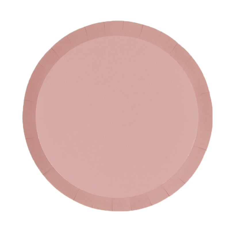 FS Paper Round Dinner Plate 9&quot; Rose 20pk 