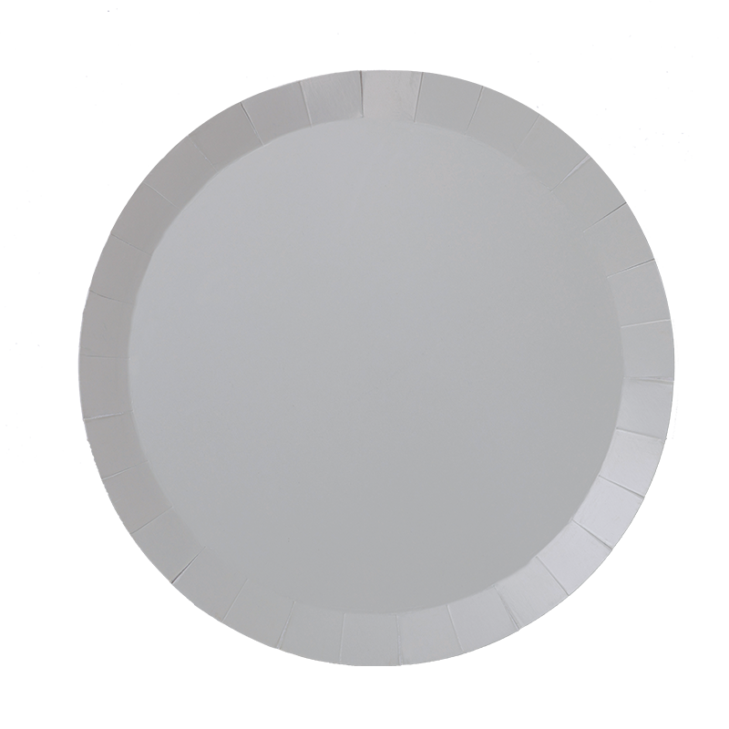 FS Paper Round Dinner Plate 9&quot; Cool Grey 20pk 