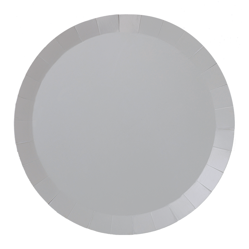 FS Paper Round Banquet Plate 10.5&quot; Cool Grey 20pk 