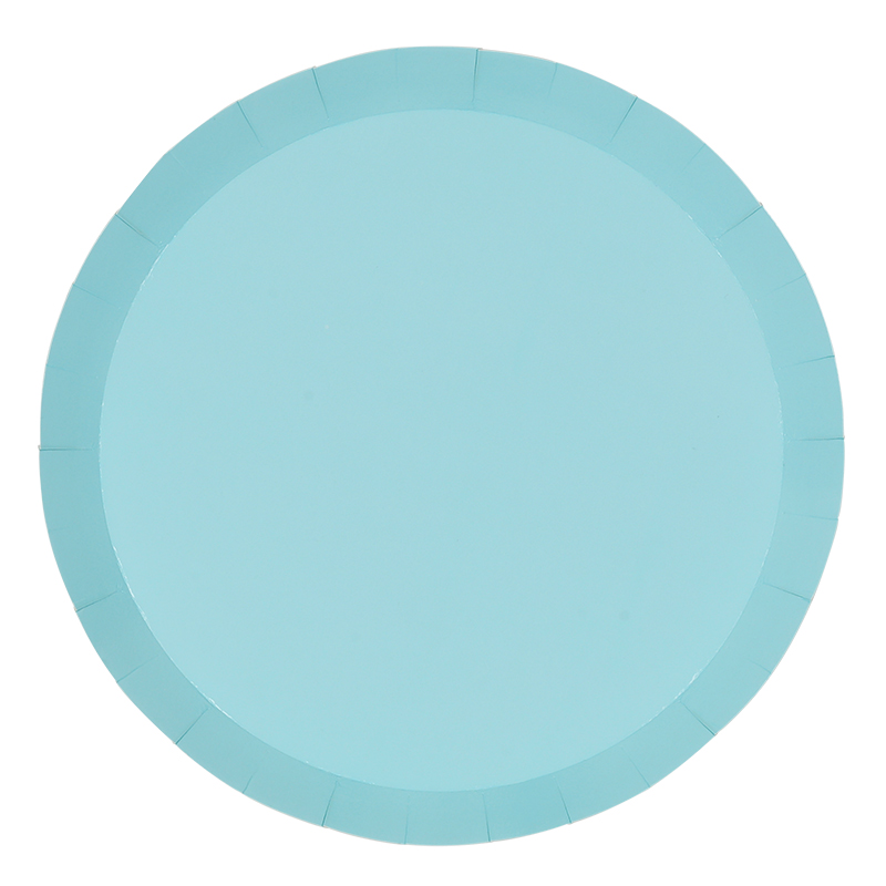 FS Paper Round Dinner Plate 9&quot; Pastel Blue 20pk 