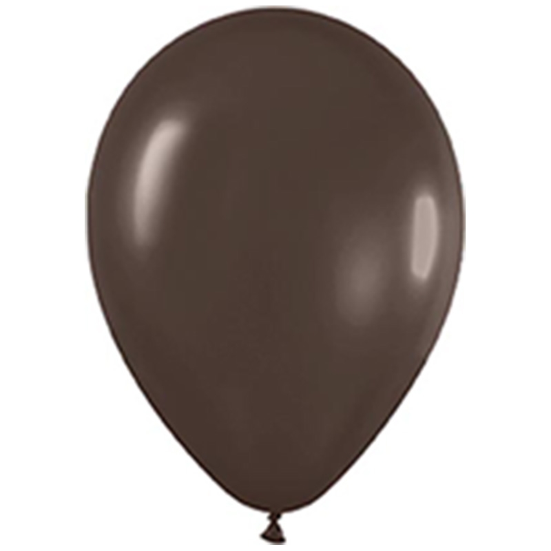 Matte Chocolate 30cm Round Balloon 18pk