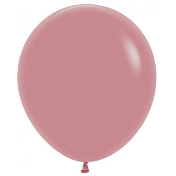 Fashion Rosewood 45cm Round Balloons 50pk