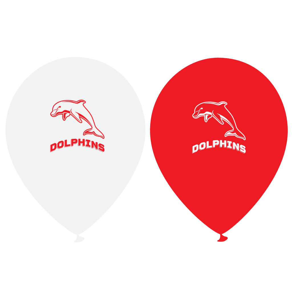 Dolphins Printed 30cm Balloons 50pk