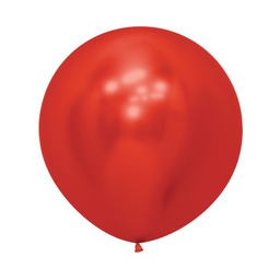 [5062915] Reflex Red 60cm Round Balloon 10pk