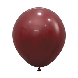 [5042018] Fashion Merlot 45cm Round Balloon Pk50