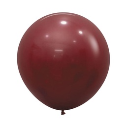 [5062018] Fashion Merlot 60cm Round Balloon 10pk