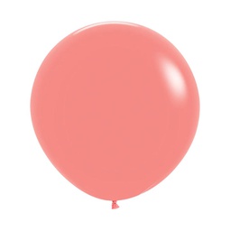 [7062059.0] Matte Tropical Coral 60cm Round Balloon 2pk