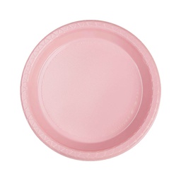 [6051CPP] FS Round Snack Plate 7&quot; Classic Pink 20pk