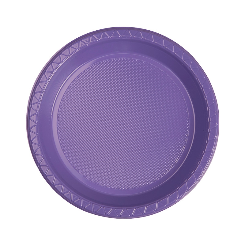 FS Round Snack Plate 7&quot; Lilac 20pk