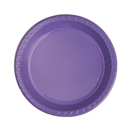 [6051LIP] FS Round Snack Plate 7&quot; Lilac 20pk