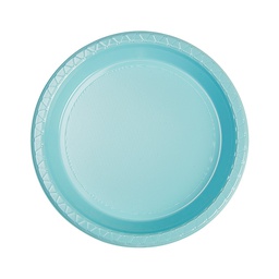 [6051PBP] FS Round Snack Plate 7&quot; Pastel Blue 20pk