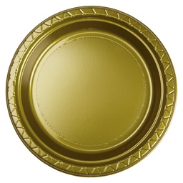 [6052MGP] FS Round Dinner Plate 9 Metallic Gold 20pk&quot;
