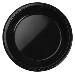 [6054BKP] FS Round Banquet Plate 10.5 Black 20pk&quot;