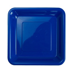 [6066TBP] FS Square Snack Plate 7&quot; True Blue 20pk