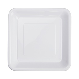 [6066WHP] FS Square Snack Plate 7 White 20pk&quot;