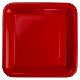 [6067ARP] FS Square Banquet Plate 10 Apple Red 20pk&quot;