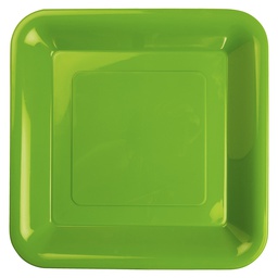 [6067LGP] FS Square Banquet Plate 10&quot; Lime Green 20pk