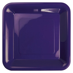 [6067PUP] FS Square Banquet Plate 10 Purple 20pk&quot;