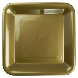 [6067MGP] FS Square Banquet Plate 10 Metallic Gold 20pk&quot;