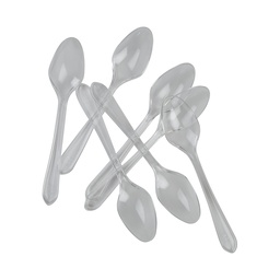 [6016CLP] FS Dessert Spoon Clear 20pk