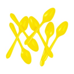 [6016CYP] FS Dessert Spoon Canary Yellow 20pk