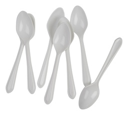 [6016WHP] FS Dessert Spoon White 20pk