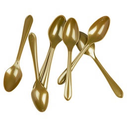 [6016MGP] FS Dessert Spoon Metallic Gold 20pk