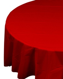 [5082ARP] FS Round Tablecover 2.1m Apple Red 1pk