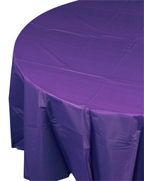 [5082PUP] FS Round Tablecover 2.1m Purple 1pk